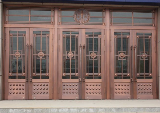 不锈钢仿铜门设计的过程